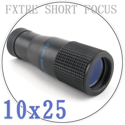 10 x 25 Extra Short Focus Monocular Telescopes